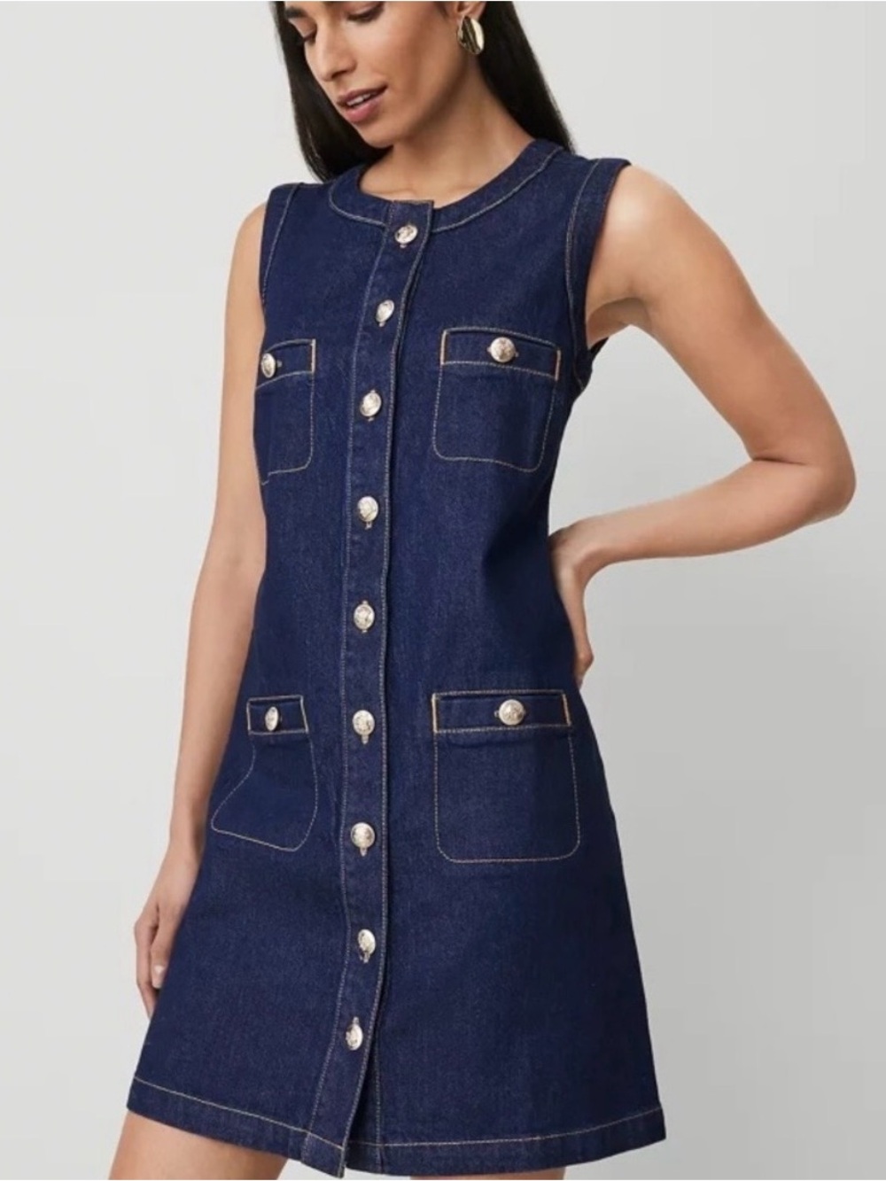 Ann Taylor Denim Mini Dress